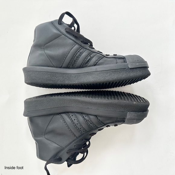 RICK OWENS | ADIDAS MASTODON PRO HIGH TOP LEATHER SNEAKERS HYPEBEAST FW16 - Picture 6 of 17